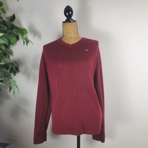 Vintage Abercrombie and Fitch Red Pullover Sweater Mens Large